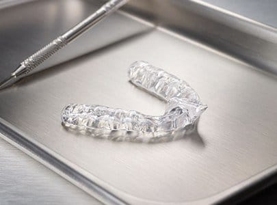 Clear nightguard for bruxism protection