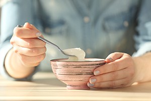 eating yogurt after getting dental implants in Cary