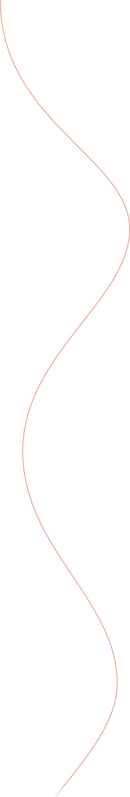 Red curved line